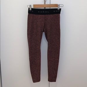 Koral cropped workout pants
